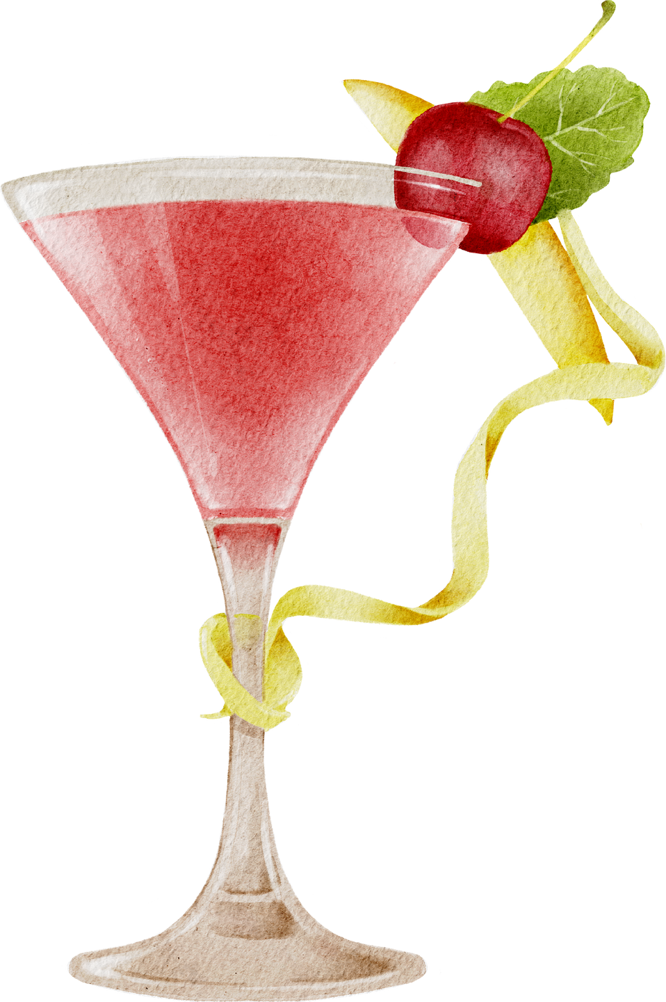 Cocktail Watercolor Illustration